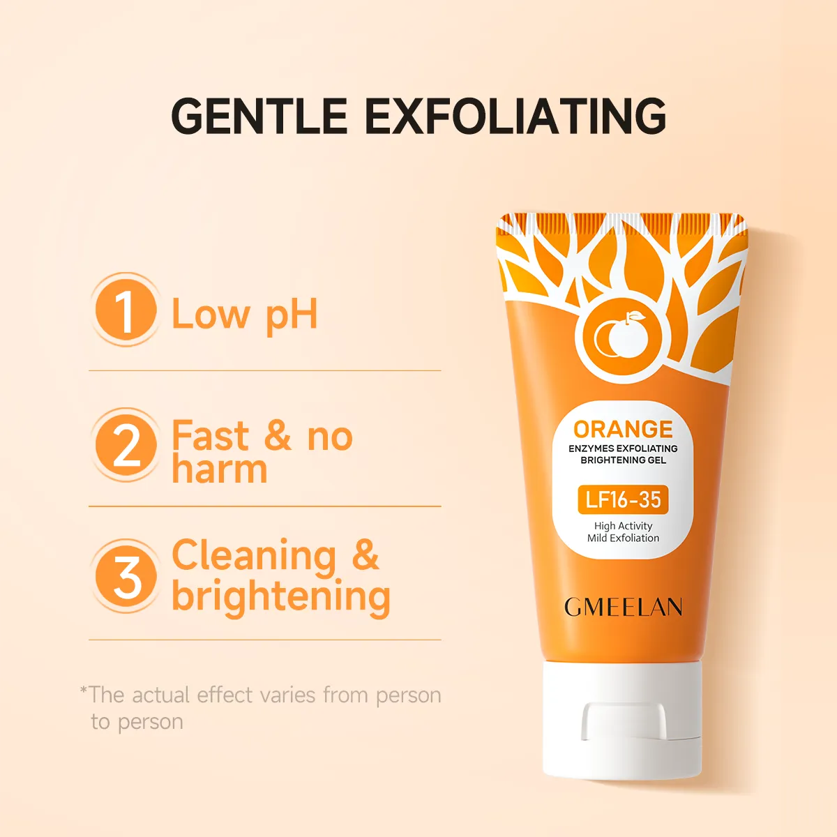 ORANGE ENZYMES EXFOLIATING SCRUB GEL - DEEP CLEANSING, BRIGHTENING & SMOOTH SKIN Gel