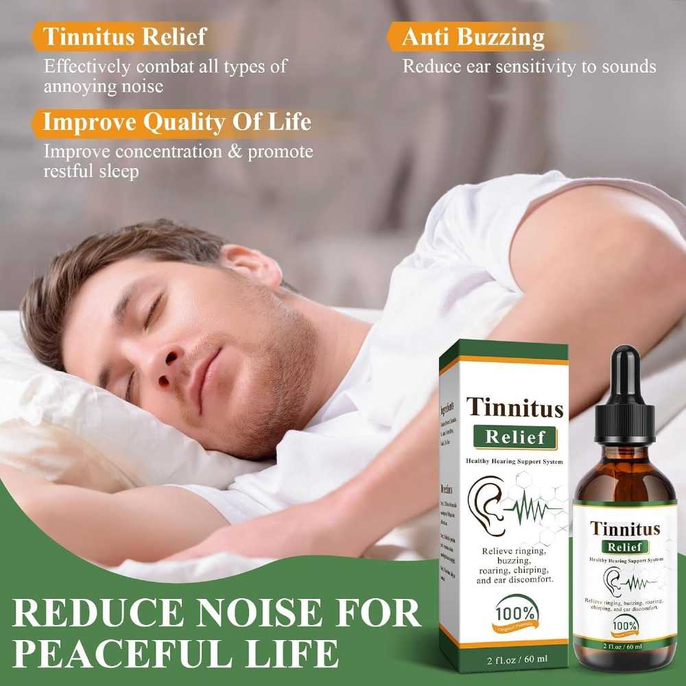 Tinnitus Relief Drops – 100% Herbal Formula | قطرات تخفيف طنين الأذن – تركيبة عشبية 100% HS Carts Shop