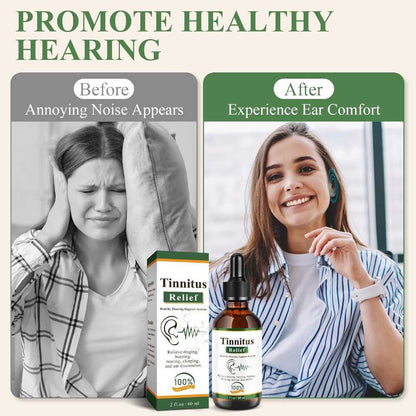 Tinnitus Relief Drops – 100% Herbal Formula | قطرات تخفيف طنين الأذن – تركيبة عشبية 100% HS Carts Shop